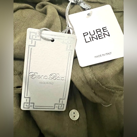 NWT Elena Baldi linen dress tunic Made in Italy - Picture 3 of 5